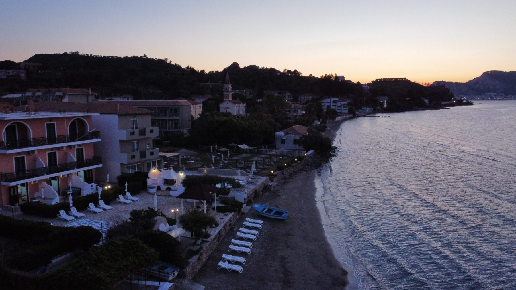 Evening beach photo